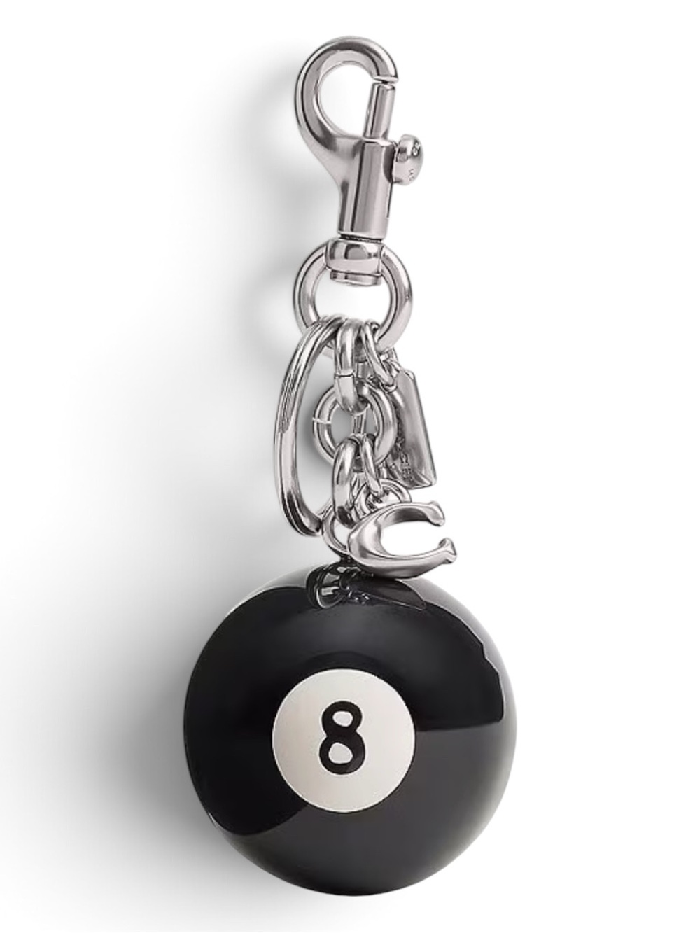 COACH 8 Ball Bag Charm Keyring